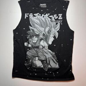 Dragon Ball Z Goku Super Saiyan Mens Black Muscle Tank Top Sleeveless Shirt M